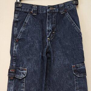 Lot of 3 boys WRG Jeans Co Jeans Pants carpenter style Adjustable Waist 10 Slim